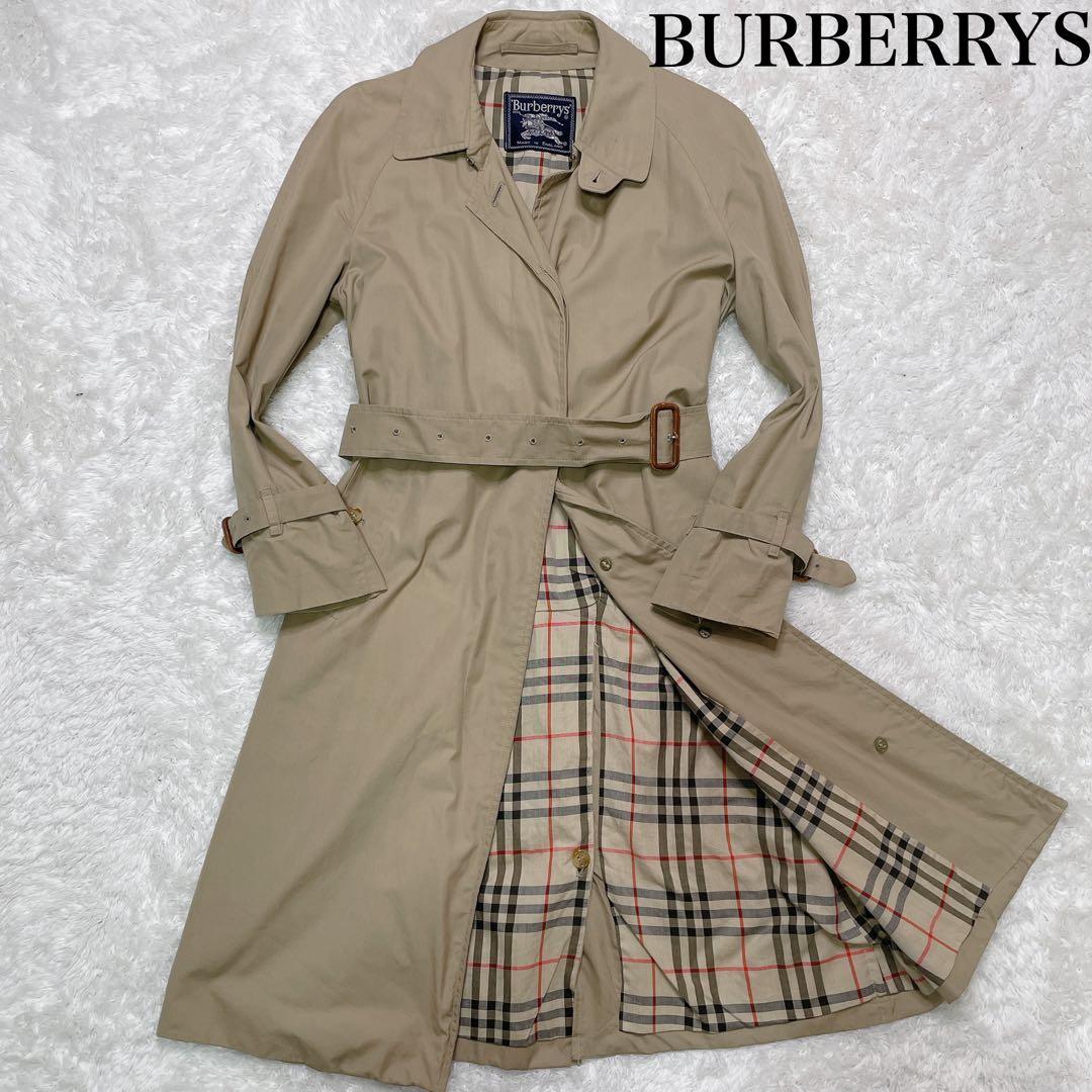 Burberry バーバリー　ステンカラーコート　ベルト付き　ベージュ　M相当