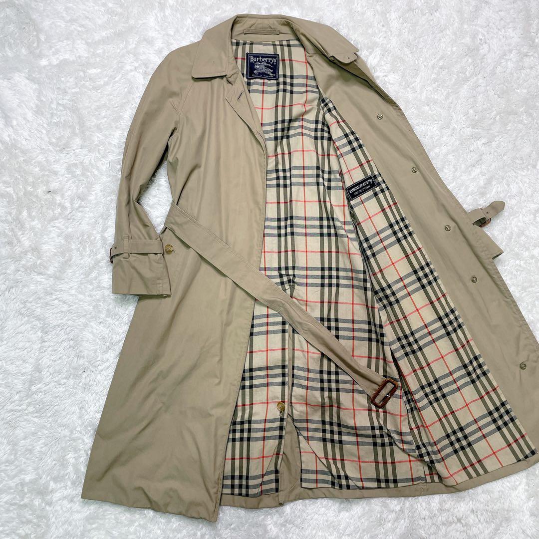 Burberry バーバリー　ステンカラーコート　ベルト付き　ベージュ　M相当