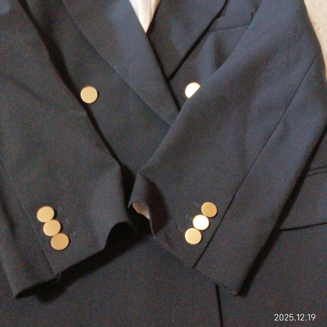 試着のみ　ミラオーウェン　ダブルブレス　金釦　オーバー　紺ブレ