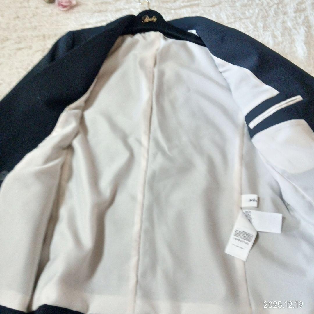 試着のみ　ミラオーウェン　ダブルブレス　金釦　オーバー　紺ブレ