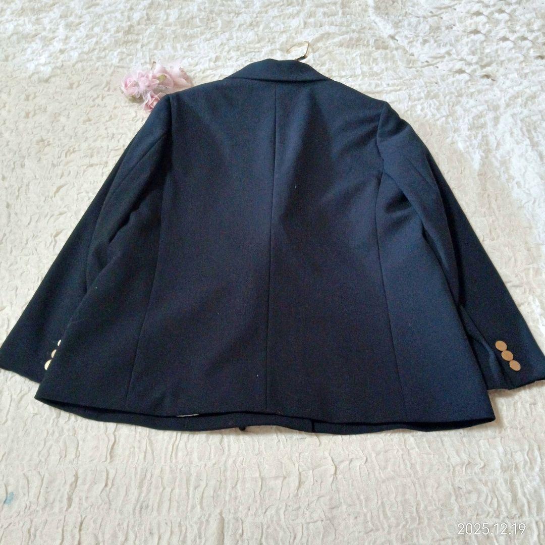 試着のみ　ミラオーウェン　ダブルブレス　金釦　オーバー　紺ブレ