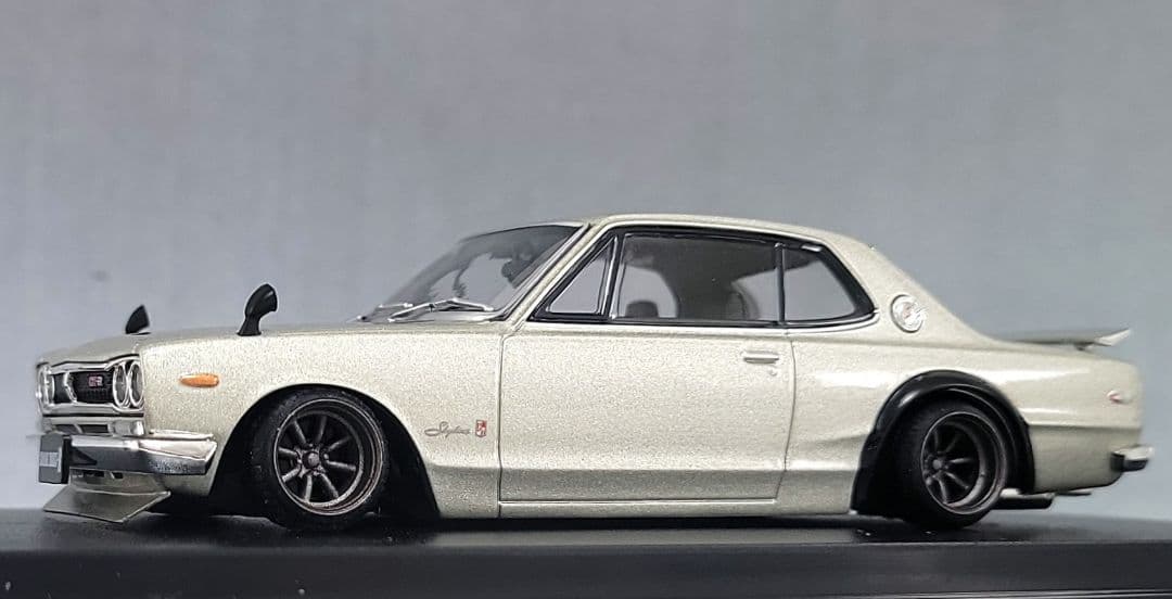 750　1/43　ハコスカ2台セット　ワタナベ　ホイール　アルミ製　深リム