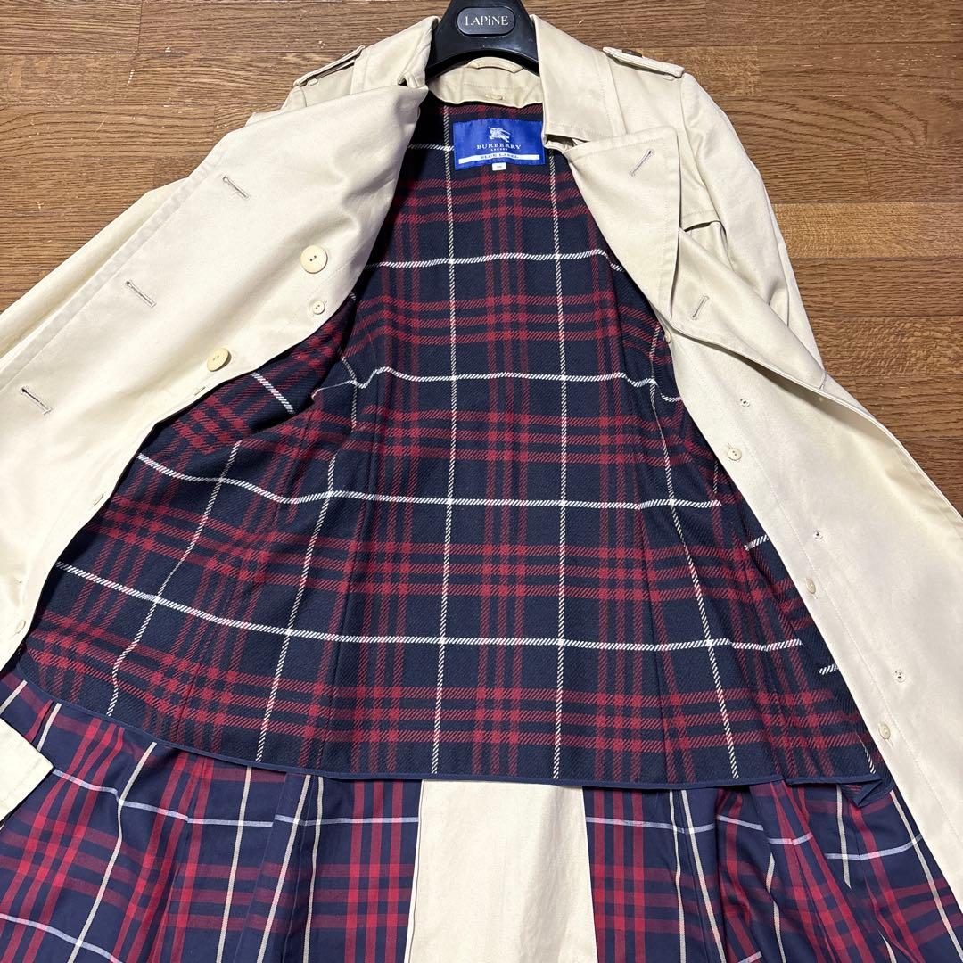 BURBERRY BLUE LABEL トレンチコート 38 ライナー&ベルト付