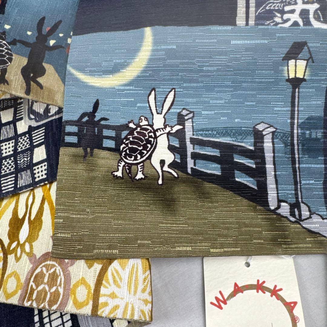 2925★1点のみ大幅値下げ★未使用　新品★WAKKA はしご酒 ★半幅帯