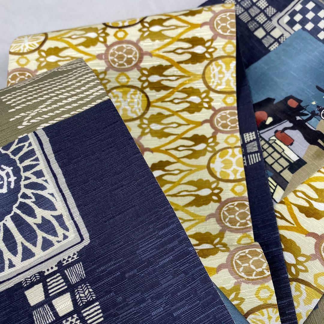 2925★1点のみ大幅値下げ★未使用　新品★WAKKA はしご酒 ★半幅帯