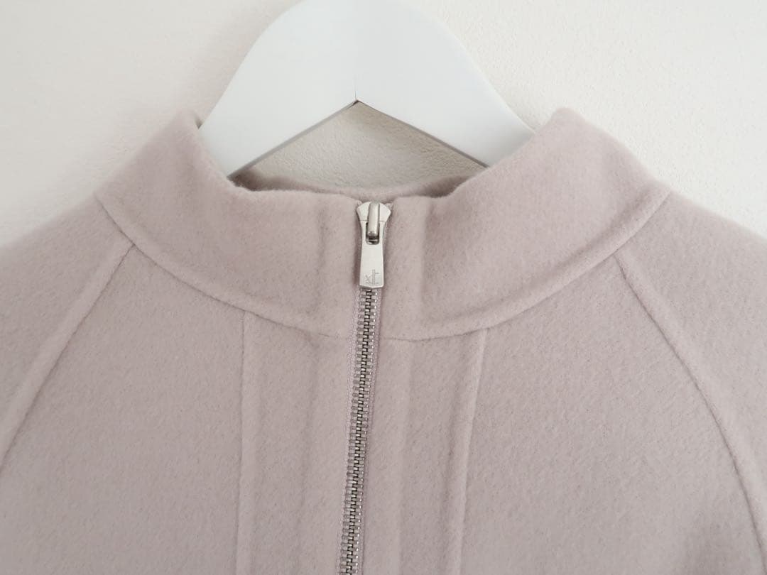 ANAYI 23AWシャルムビーバーミドルケープコート　ベージュ38