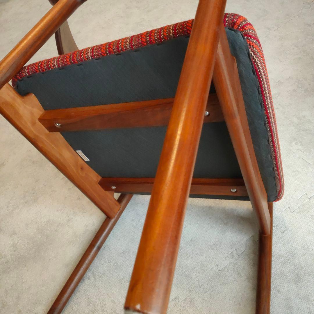 無垢ウォールナット　ぺぺラウンジチェア　オイル塗装　宮崎椅子