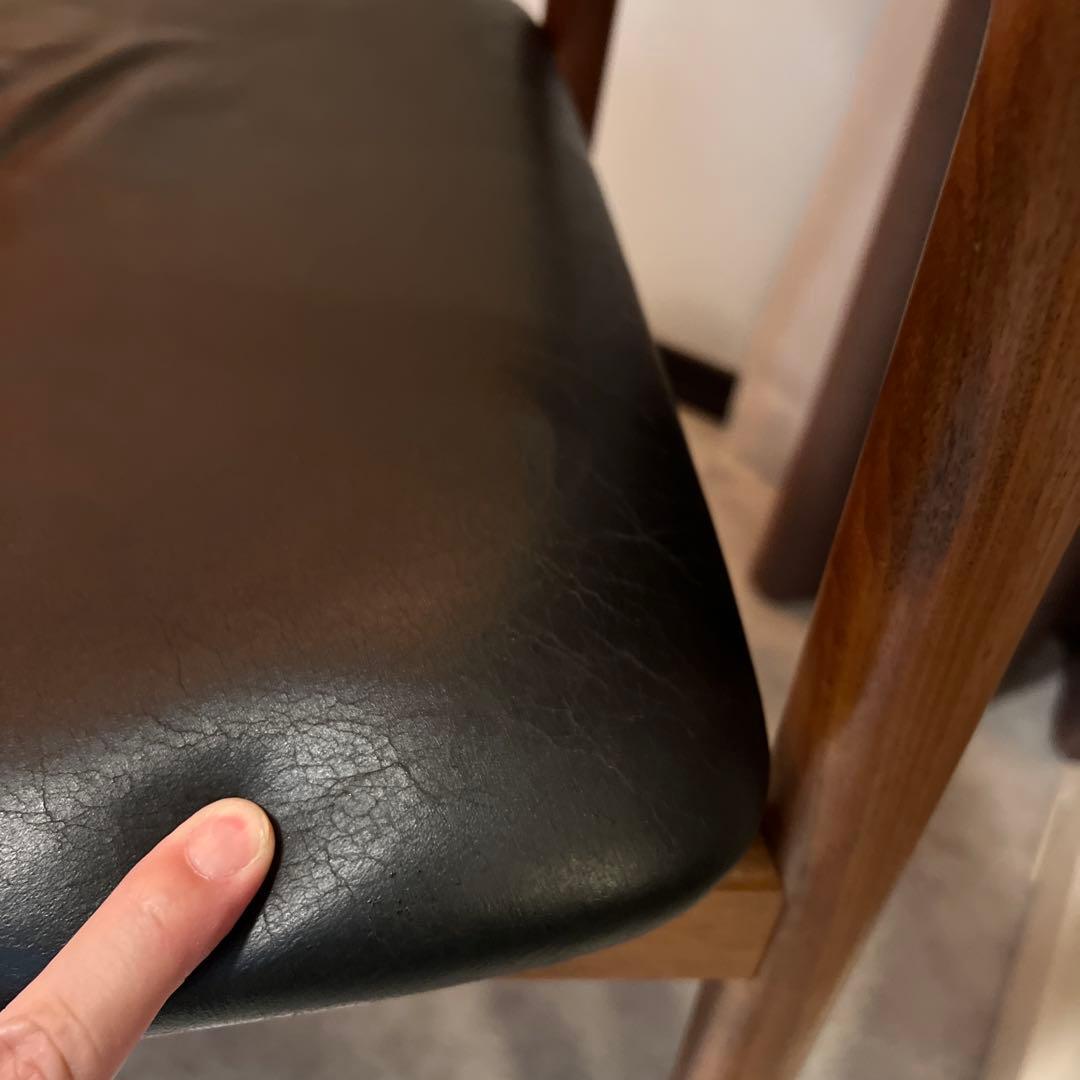 無垢ウォールナット　ぺぺラウンジチェア　オイル塗装　宮崎椅子