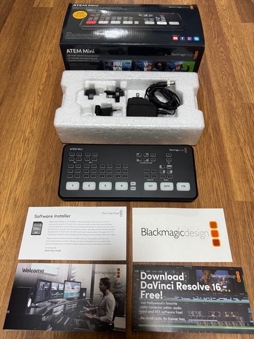 ATEM Mini スイッチャー ブラックマジックデザイン