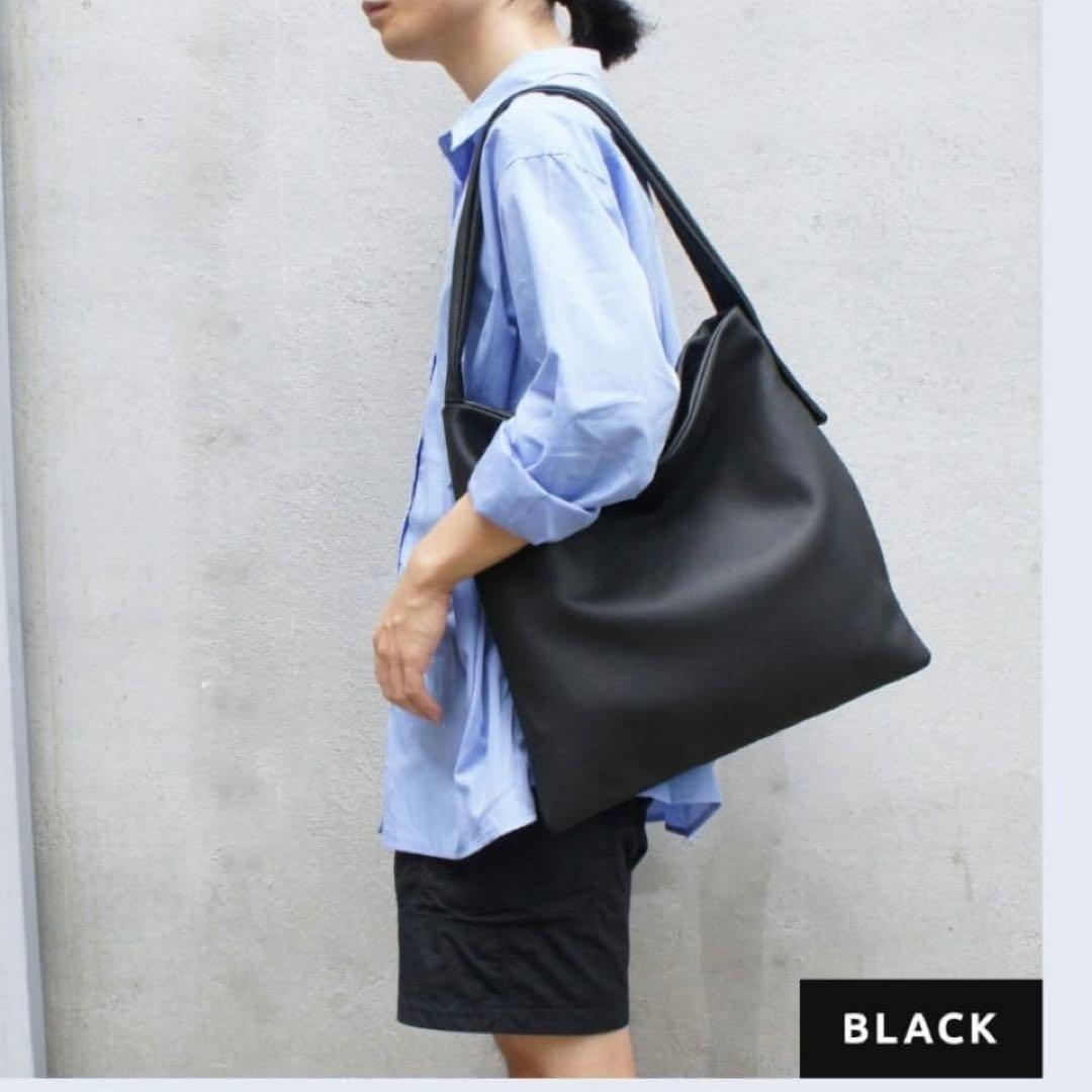 PUF ONE HANDLE TOTE L ブラック