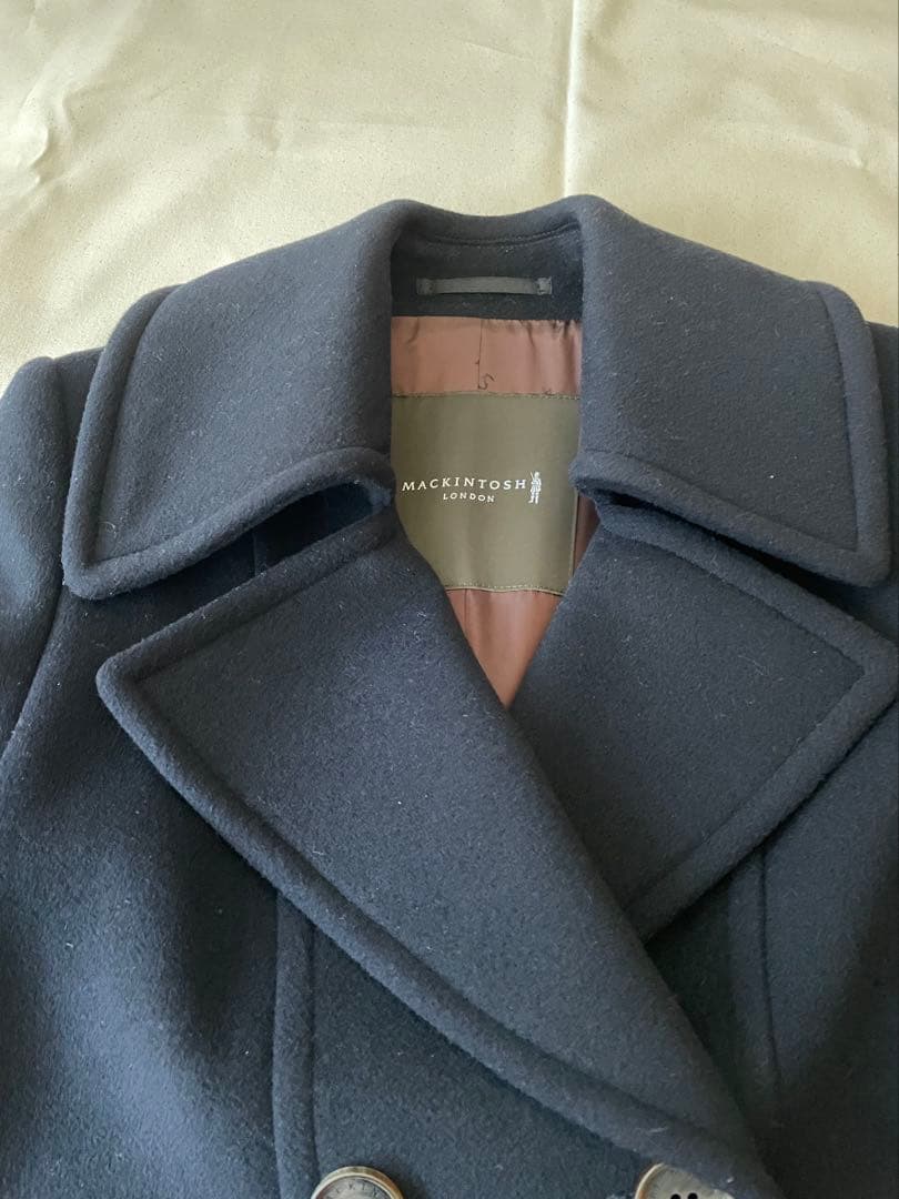 【エリザベス】マッキントッシュロンドン　ネイビー ピーコート