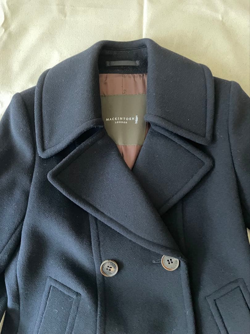 【エリザベス】マッキントッシュロンドン　ネイビー ピーコート