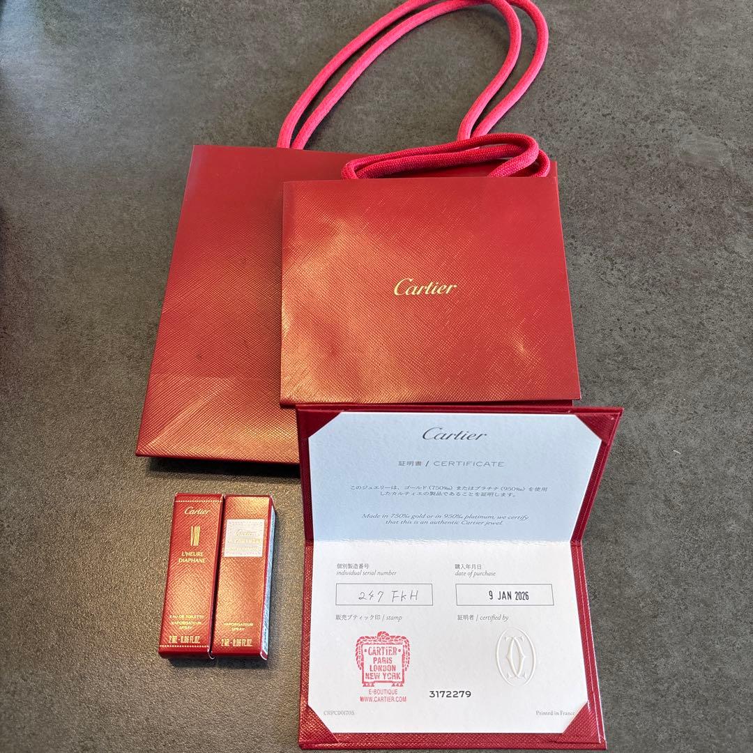 【新品未使用】カルティエ　ダムール　ネックレス　イエローゴールド　ＸＳ