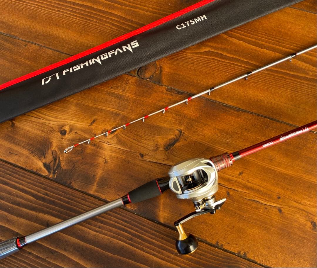 ジギングセット　デジタルカウンター付きリール　イカメタル　タイラバ　右ハンドル