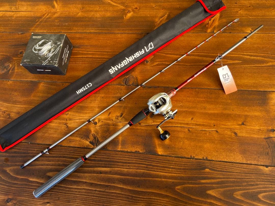 ジギングセット　デジタルカウンター付きリール　イカメタル　タイラバ　右ハンドル