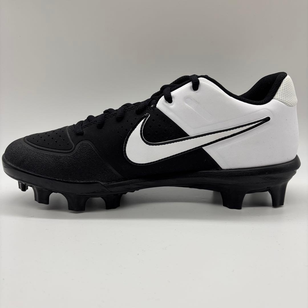 NIKE 野球 スパイク ポイント ホワイト ブラック 白 黒 21.5㎝ 少年