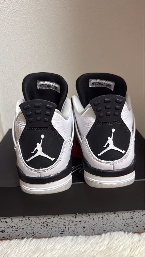 靴 Nike GS Air Jordan 4 \"Military Black\"