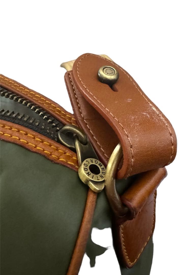 【美品】ハンティングワールド バチューサーパス ボストンバッグ ギャランティ付