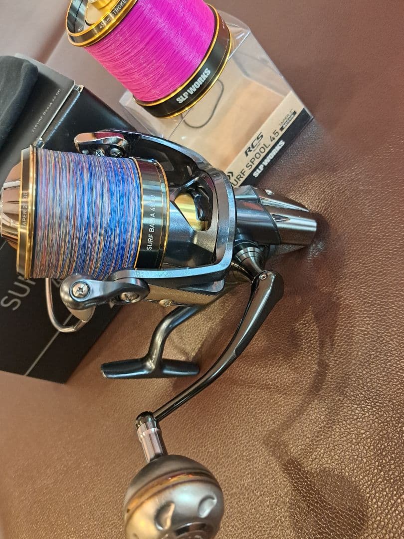 [状態良]ダイワ 21サーフベーシア45QD RCSサーフスプール付きゴメクサス