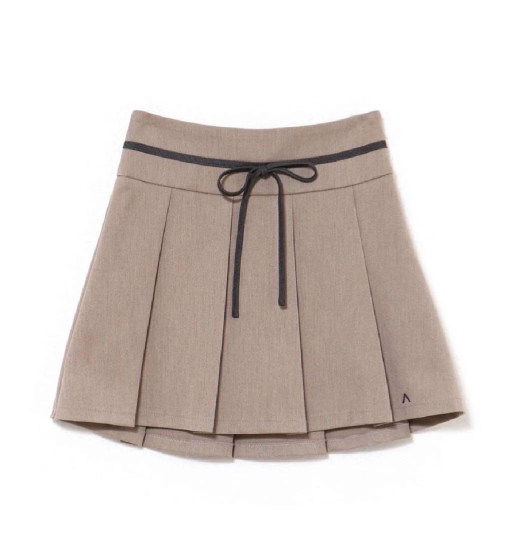 スカート andmary Rain pleats mini skirt