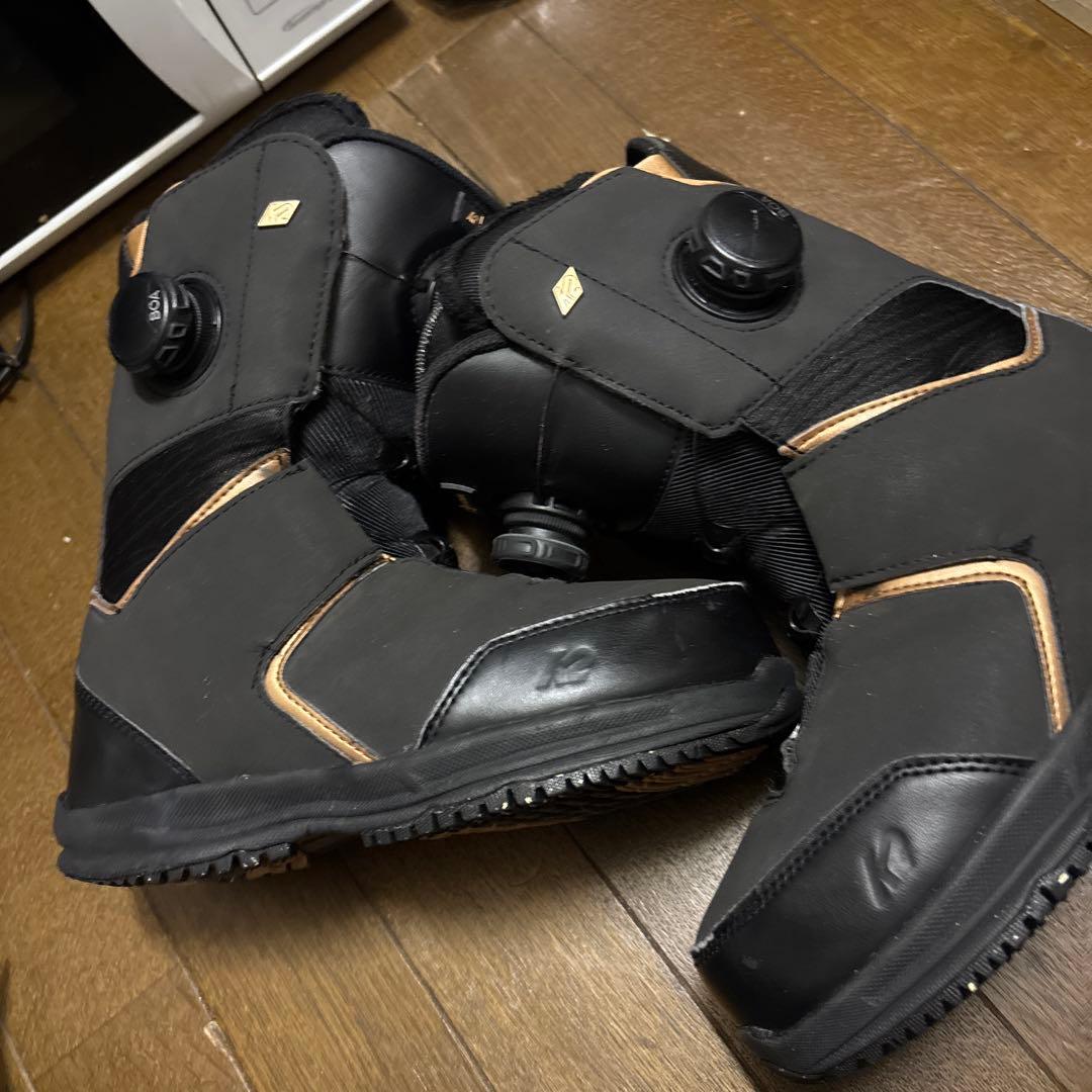 SPACE WEATER K2スノーボードブーツ ブラック子供用！