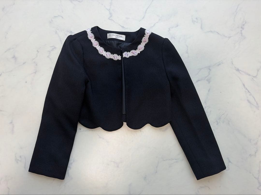 美品　CHOPIN ショパン　セットアップ　120 女の子　ワンピース　ボレロ