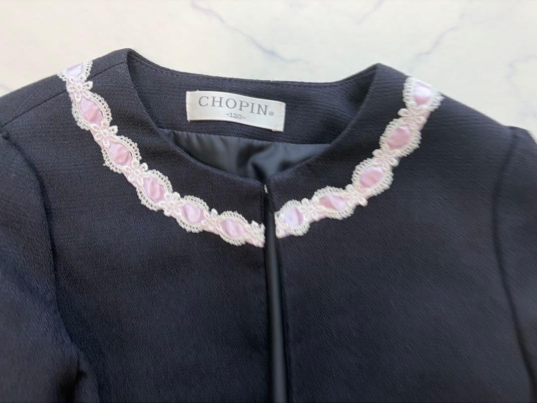 美品　CHOPIN ショパン　セットアップ　120 女の子　ワンピース　ボレロ