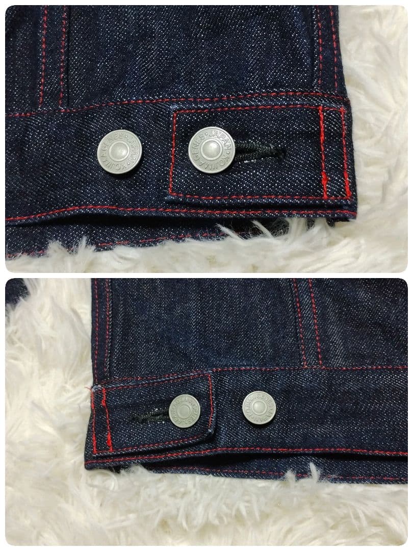 【美品】児島ジーンズ× ラガービール　コラボ　デニムジャケット　L