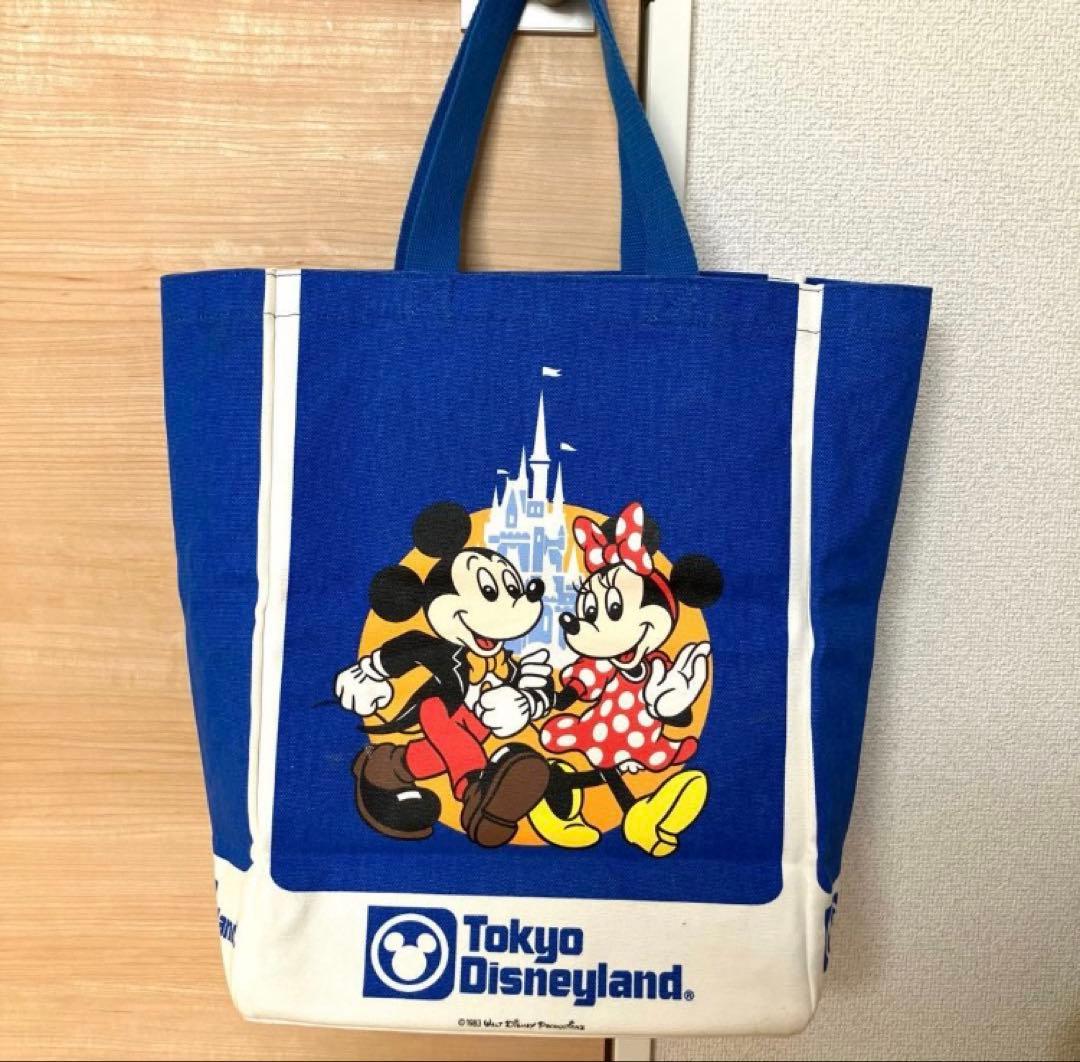【希少品】東京ディズニーランド トートバッグ 復刻25周年 青
