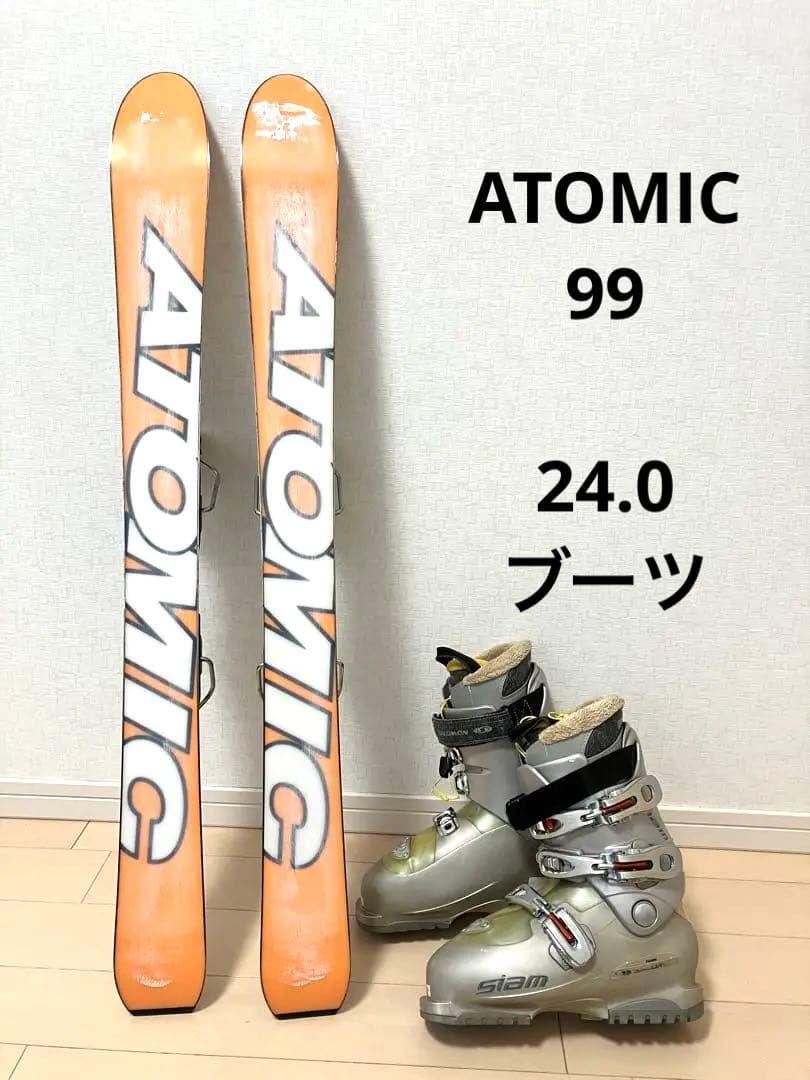 ATOMIC ショートスキー　スキーボード　 サロモン　 24 ブーツ　大阪