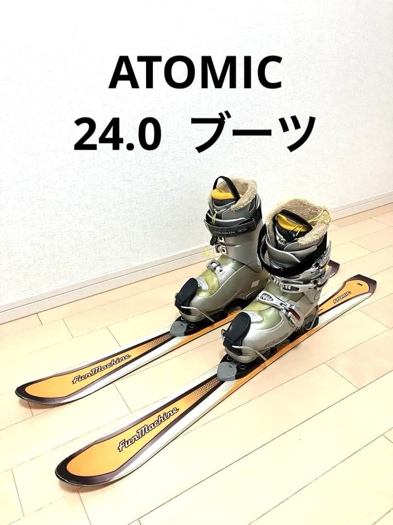 ATOMIC ショートスキー　スキーボード　 サロモン　 24 ブーツ　大阪