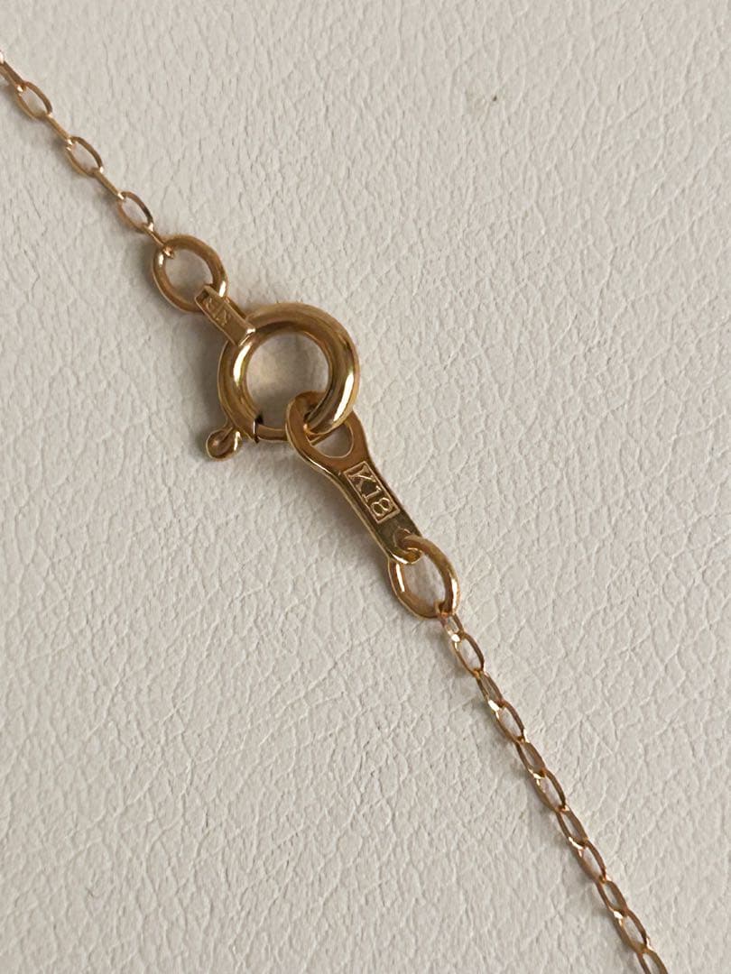 K18YG イエローゴールド チェーン ネックレス 40cm 18金