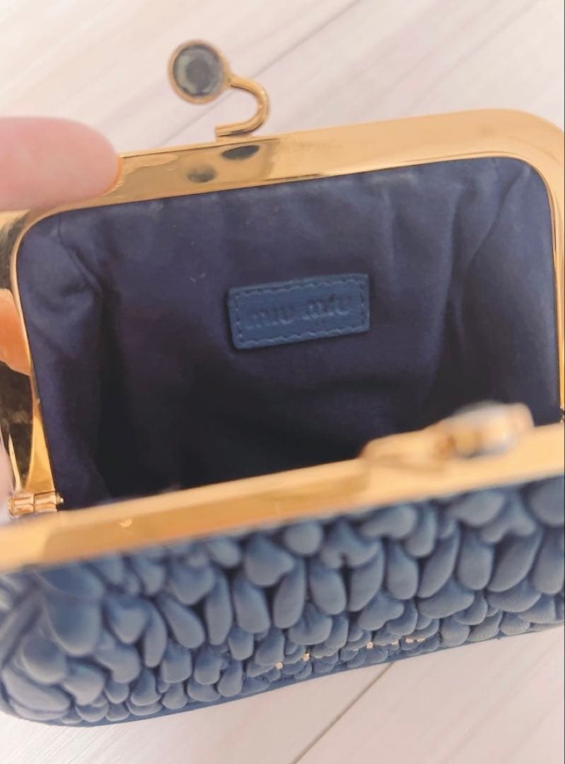 希少✨️ ミュウミュウ miumiu マテラッセ ケース がま口 レザー