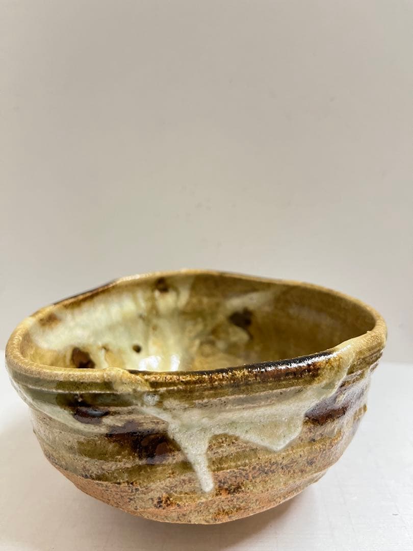 美濃焼の名工加藤勝之造 伊賀茶碗　絵唐津茶碗 で２点 ムギムギさん