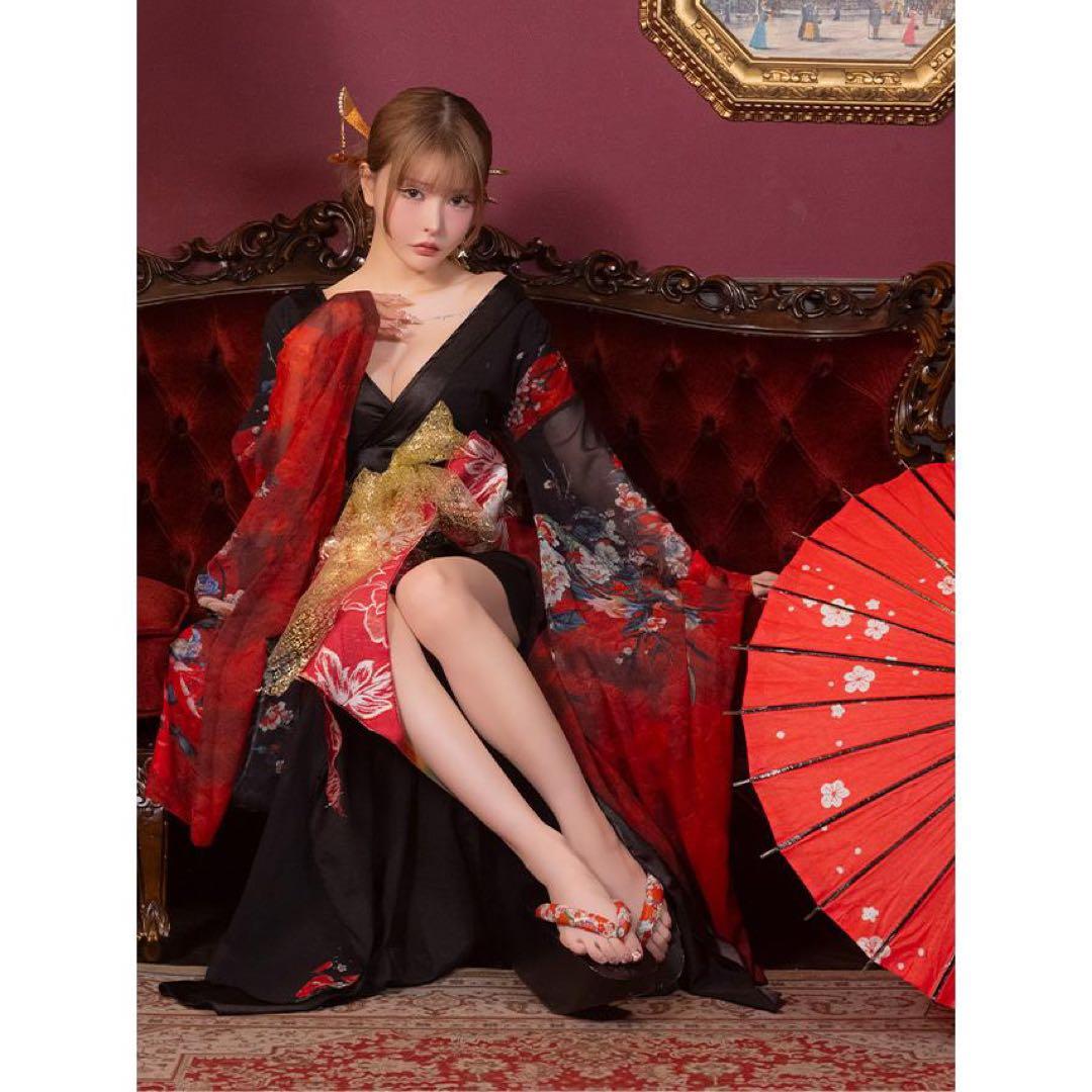 【☆2/1までお値下げ！】Tika 花魁コスプレ 3点セット 衣装 お化けの日