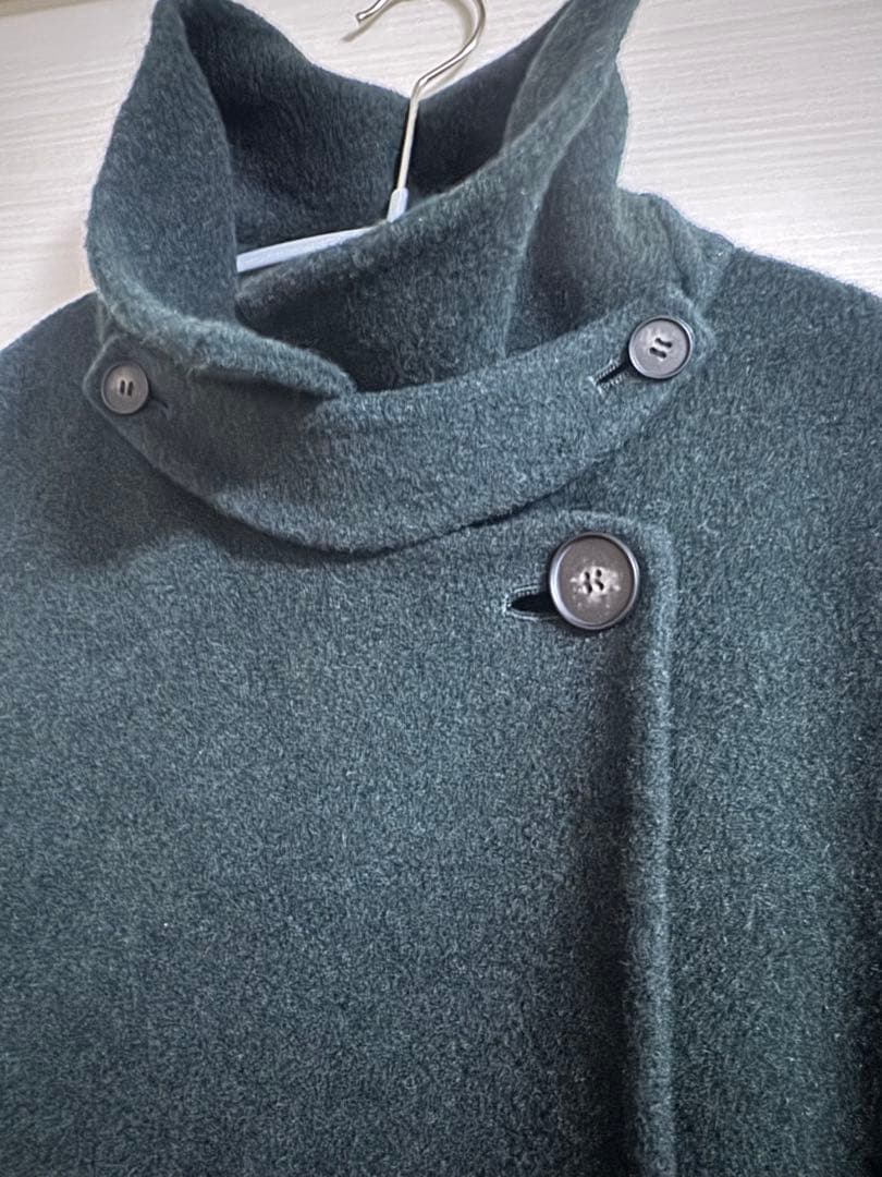 滝沢眞規子さん着用 23区 リバー チェスターコート 小さいサイズ　グリーン系