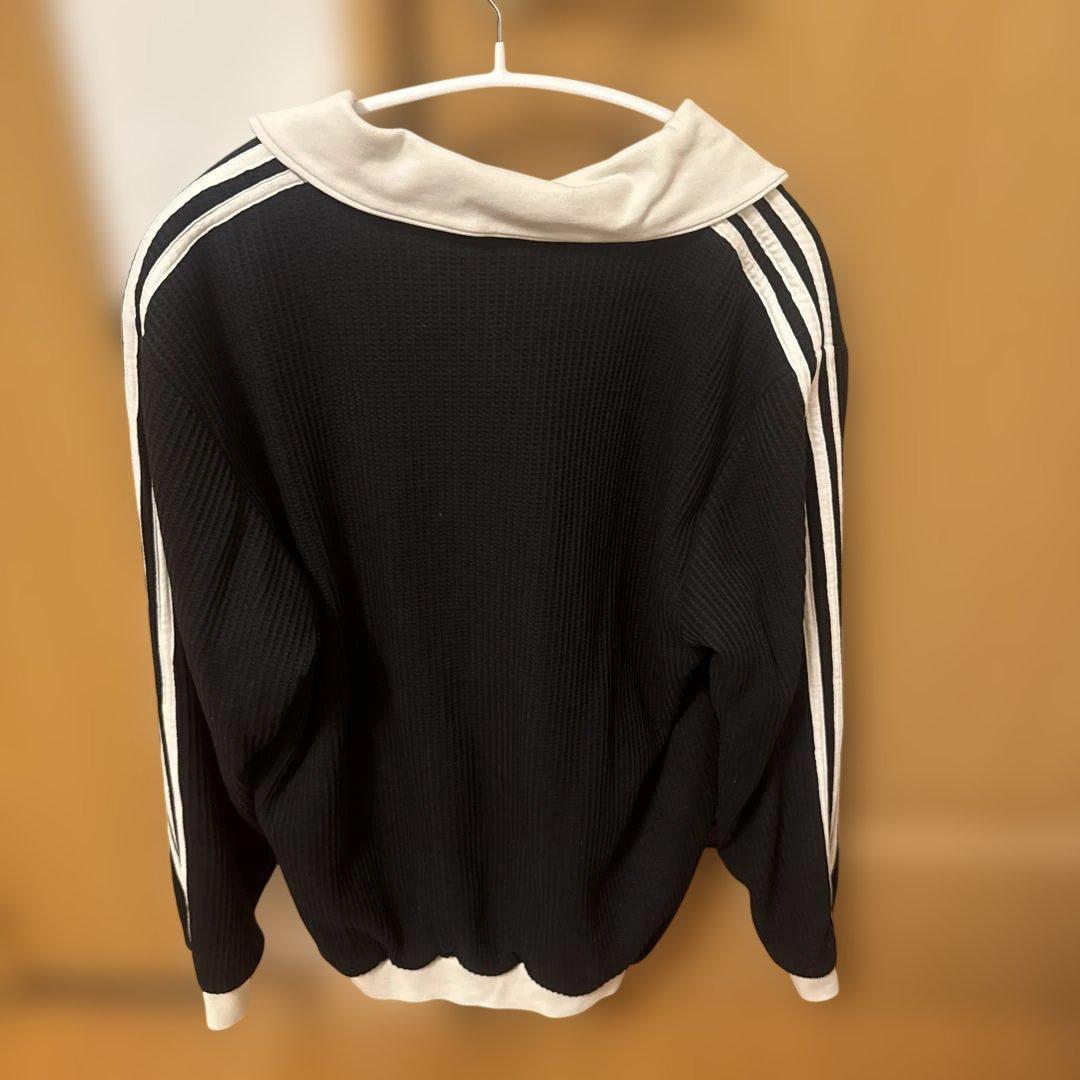 adidas ワッフルトラックジャケット 黒 XL