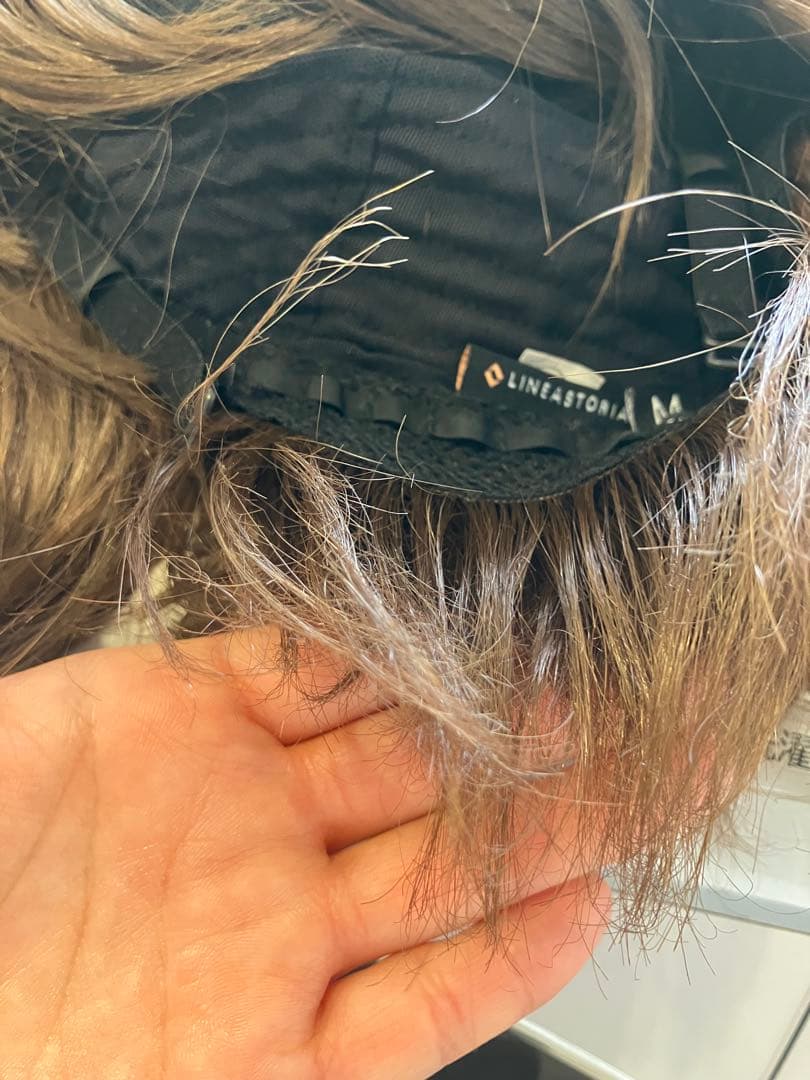 人毛MIX ミルキーモカブラウンプリン ラテショート リネアストリア