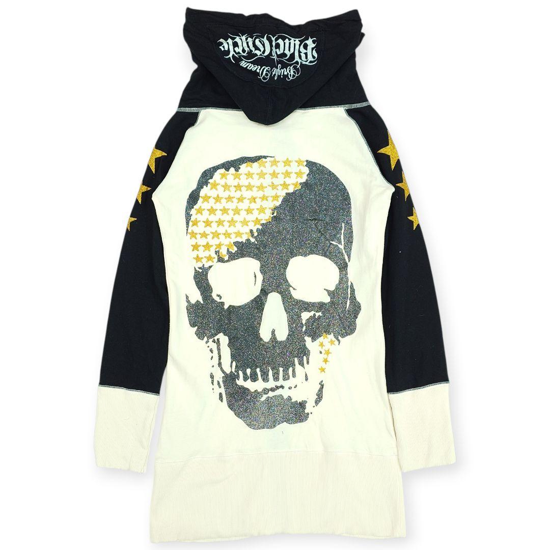 【新品】d.i.a. ドクロ 星柄 ラメプリント ワンピース パーカー Y2K