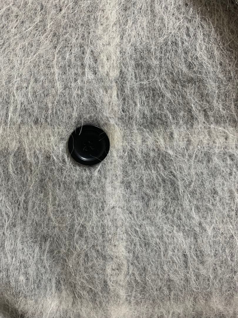 23区 MANTECO グレー系チェック チェスターコート 38