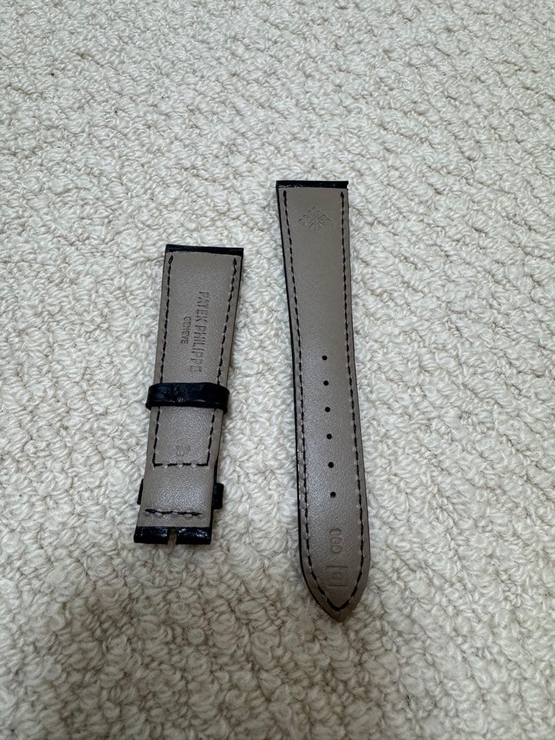Patek Philippe ブラックレザーベルト