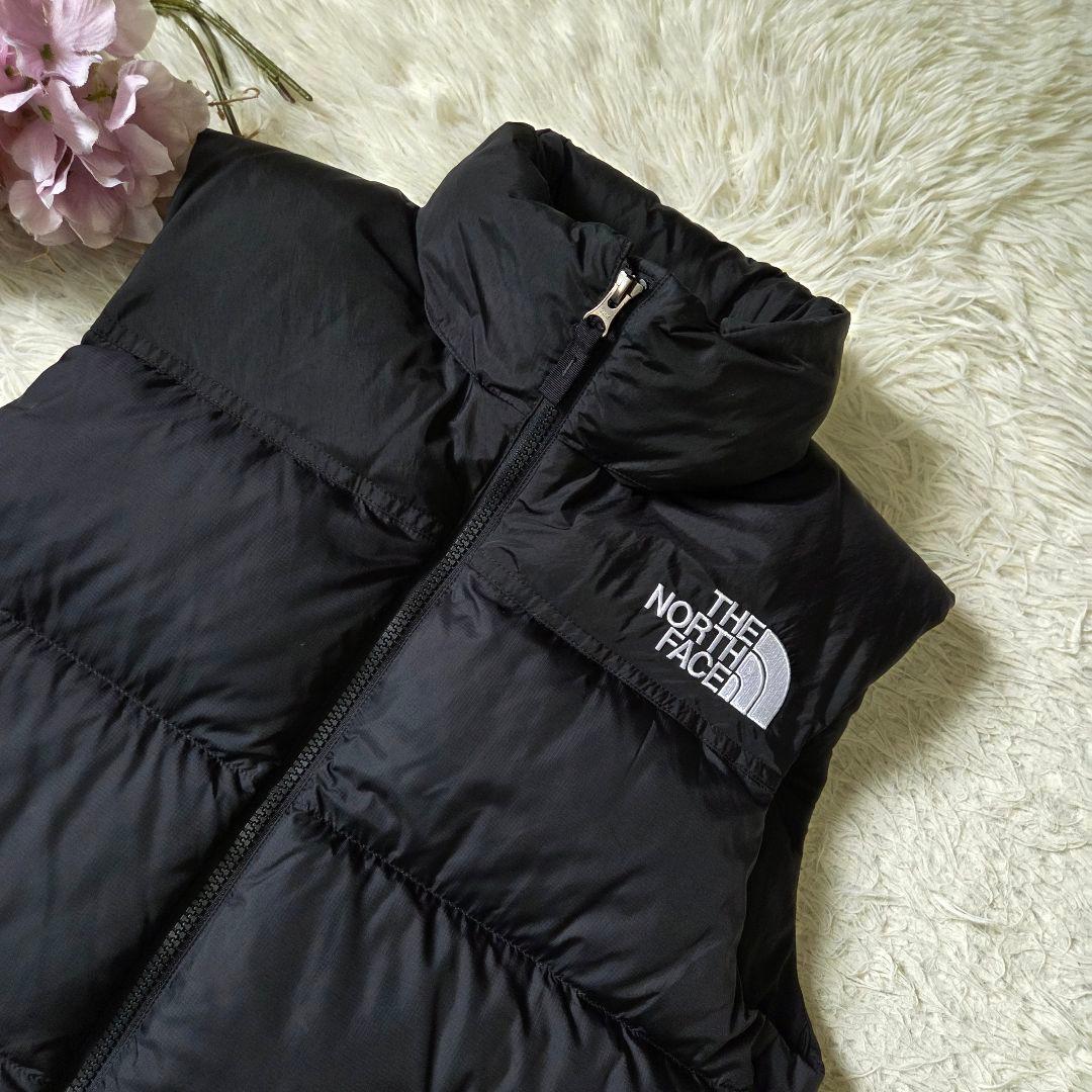 極美品 ノースフェイス ダウンベスト サイズL ブラック 洗える