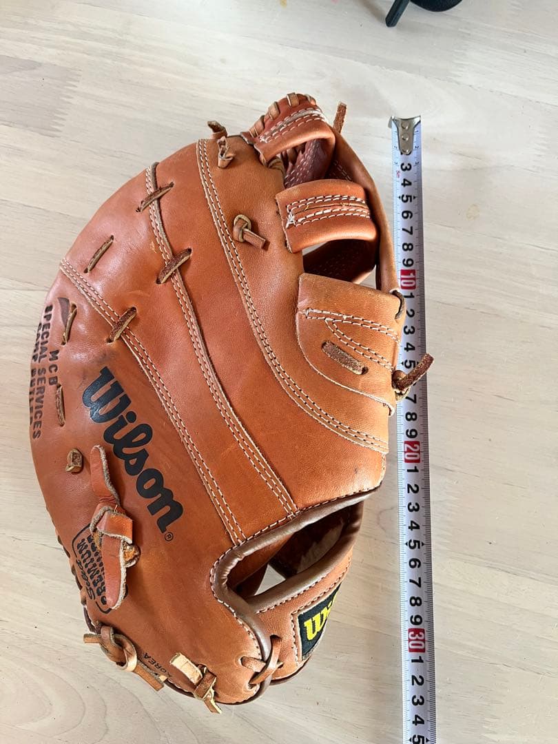 【希少】米軍沖縄Camp品WilsonA2885ヴィンテージグローブバトラー刻印