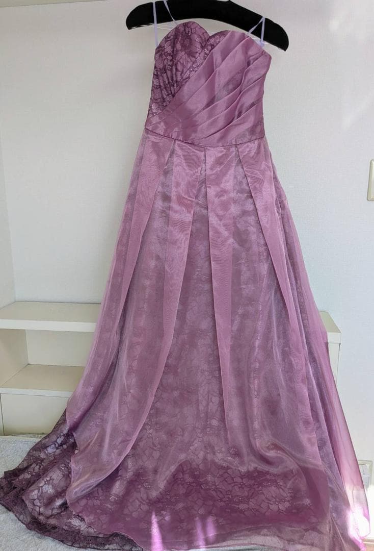 AIMER エメ 演奏会 ステージドレス パープル ピンク 9号 ロング