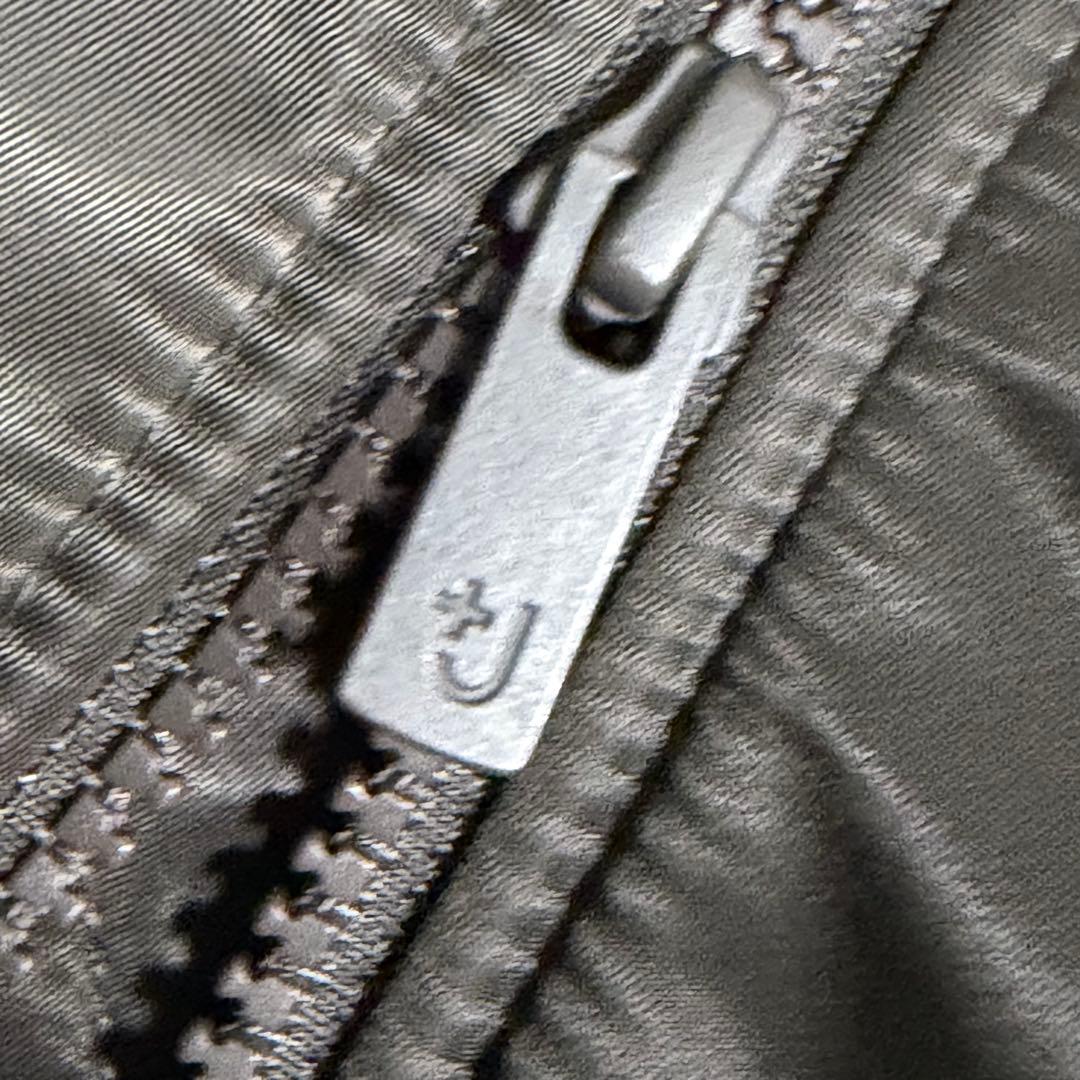 【極美品】UNIQLO +J ハイブリッドダウンオーバーサイズMA-1 グレー