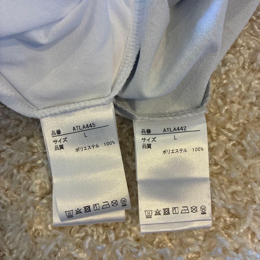 Admiral テニスウェア セット Lサイズ ホワイト/グレー