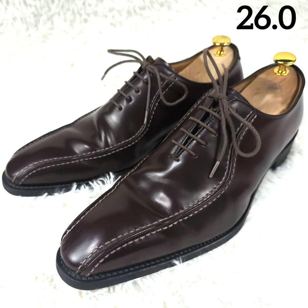 ✨美品✨ リーガル ドレスシューズ スワールトゥ レザー 濃茶 26cm