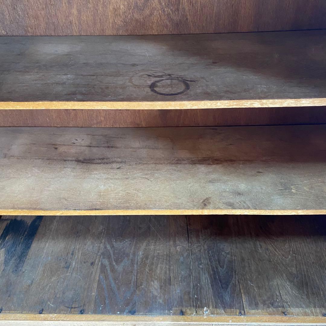 アンティーク オープンラック チェスト 本棚 食器棚 昭和レトロ z856