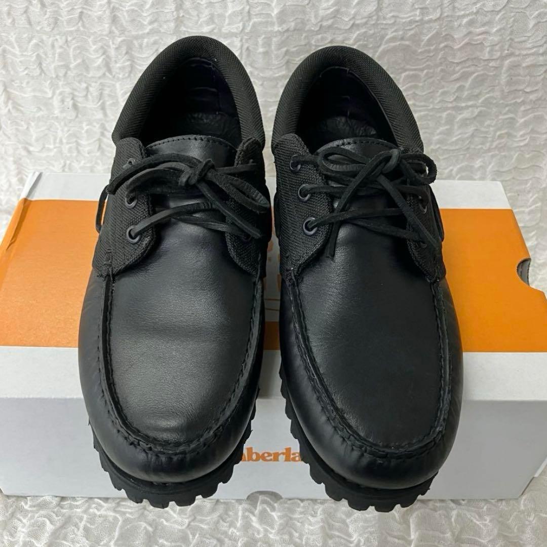 ティンバーランド スリーアイ ボートシューズ ブラック 26cm