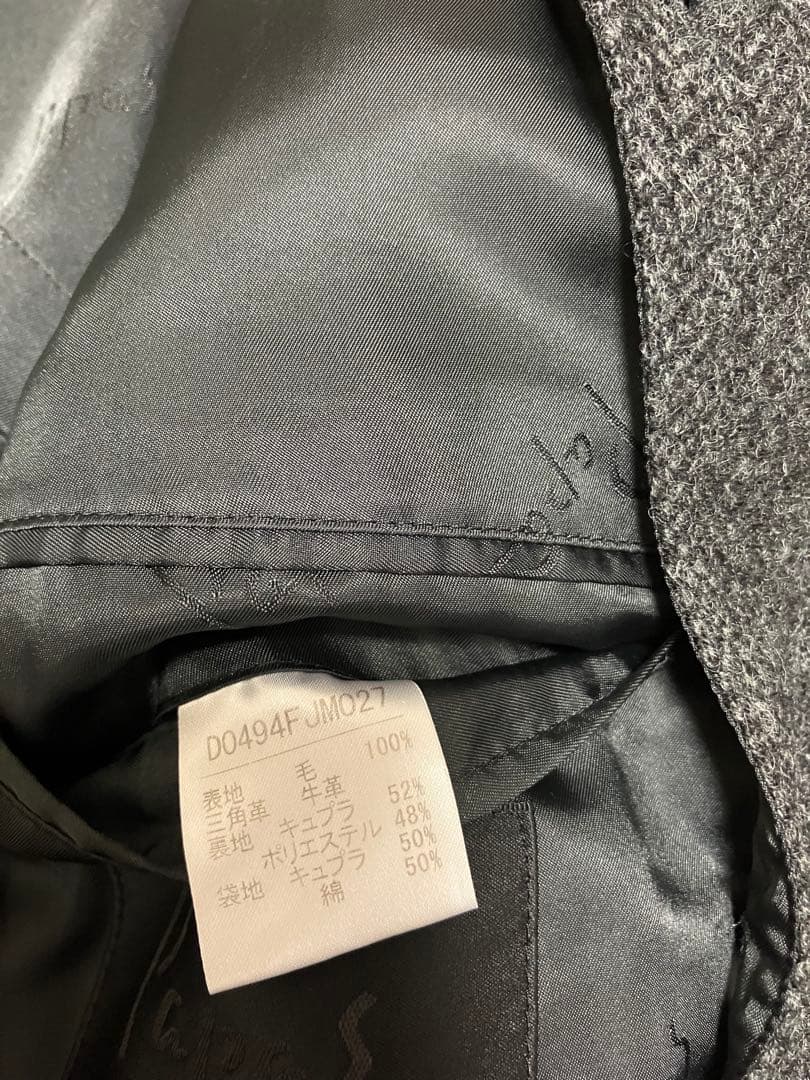 PAPAS パパスコート　ジャケット　　ショートコートMOON社最高級ウール素材